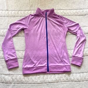 Purple champion full zip athletic jacket